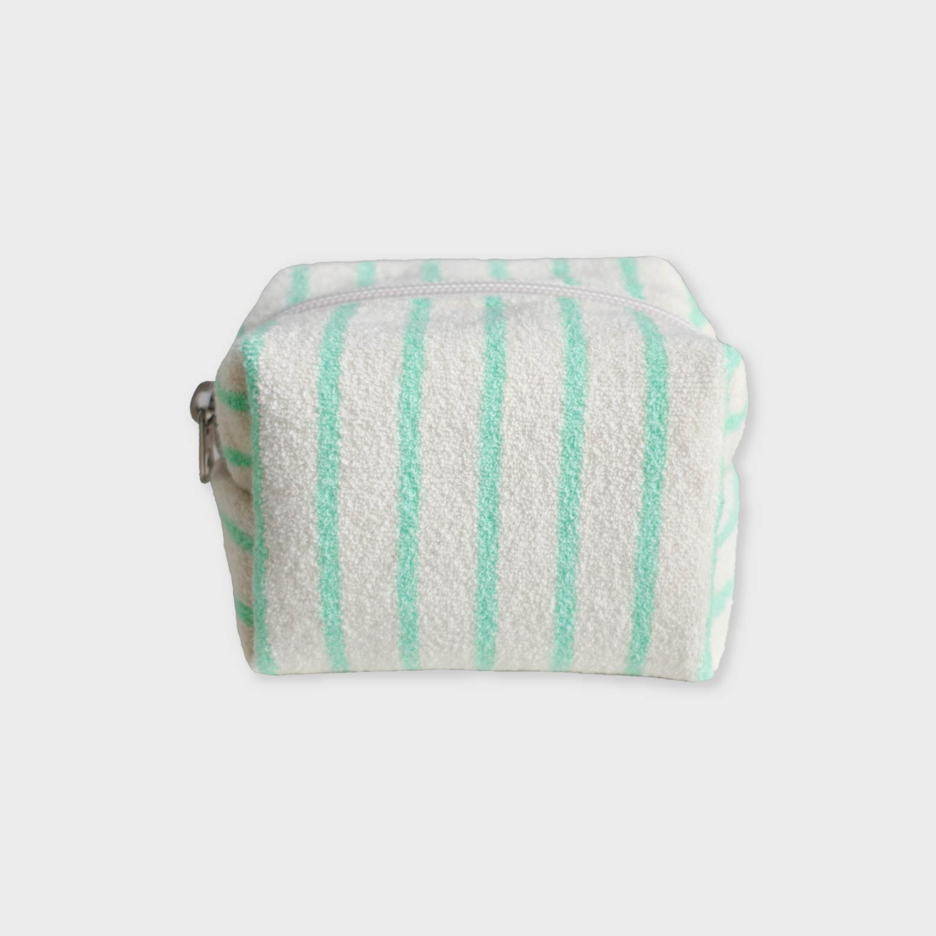 ｜unfold｜ Stripe Terry Pouch (Mint)