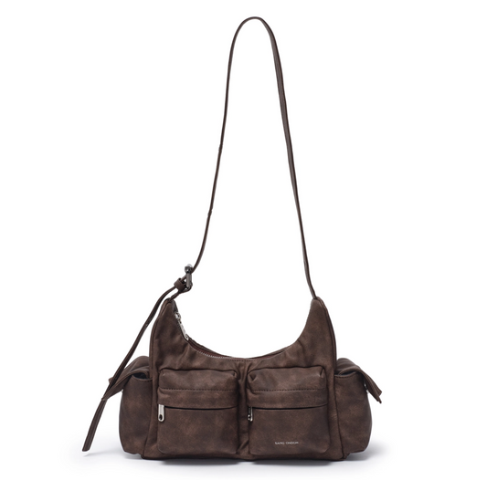｜SAMO ONDOH｜ Pocket Mug Bag M (Vintage Brown)