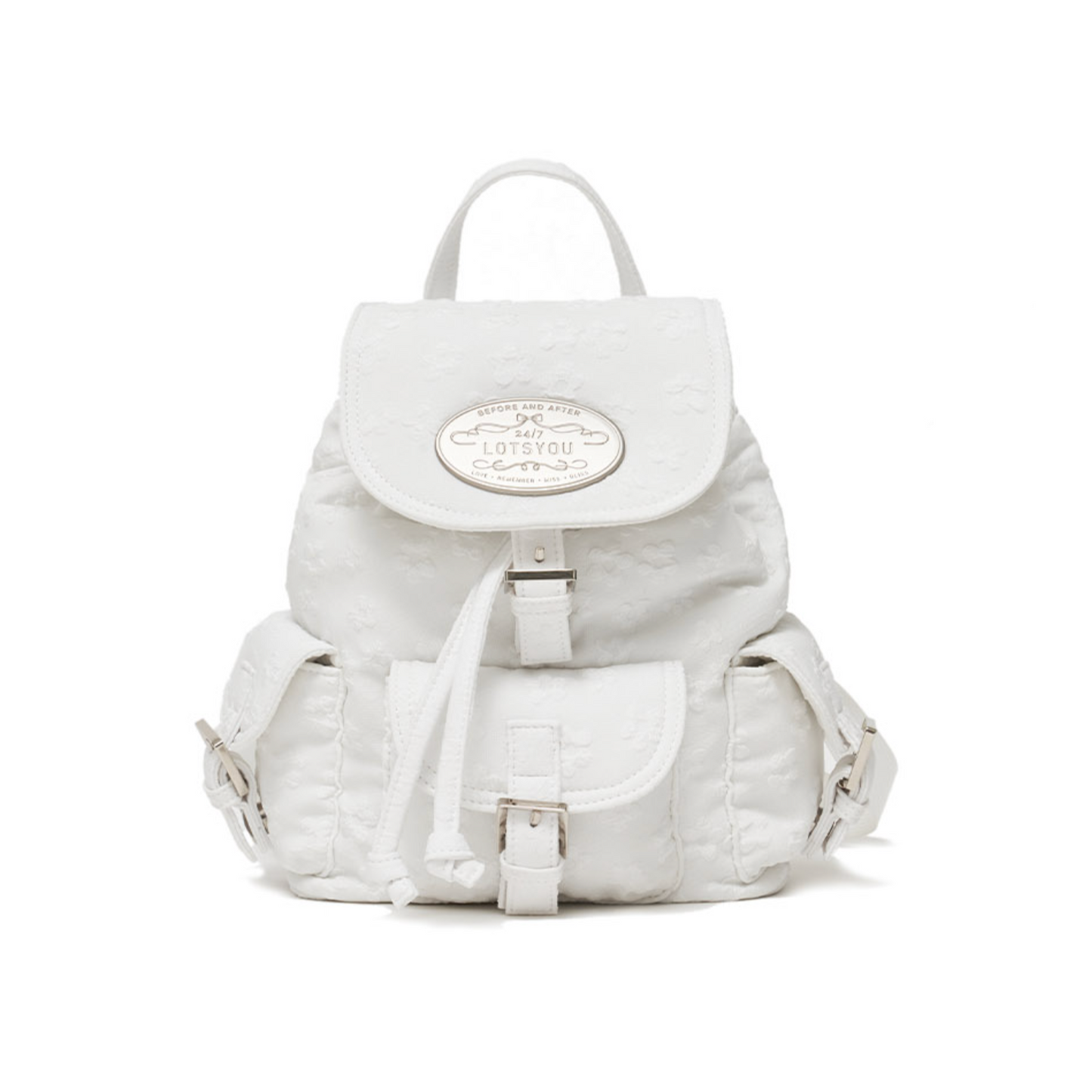 ｜LOTSYOU｜ Nostalgia Chubby Backpack White