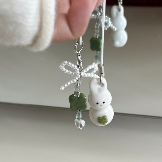 ｜flo.d studio｜ Lucky Bunny Keyring