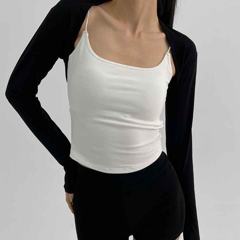 ｜BLACK UP｜ ｜MADE｜ Cool Texture Summer Bolero Cardigan
