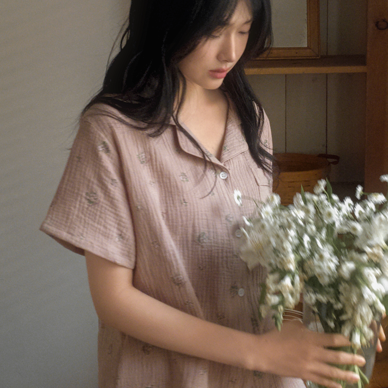 ｜Juuneedu｜ Melrose Cotton Short Sleeve Pyjama Set