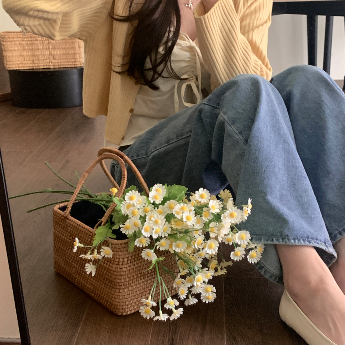 ｜GIRLS RECIPE｜ Mild Wide Denim Pants