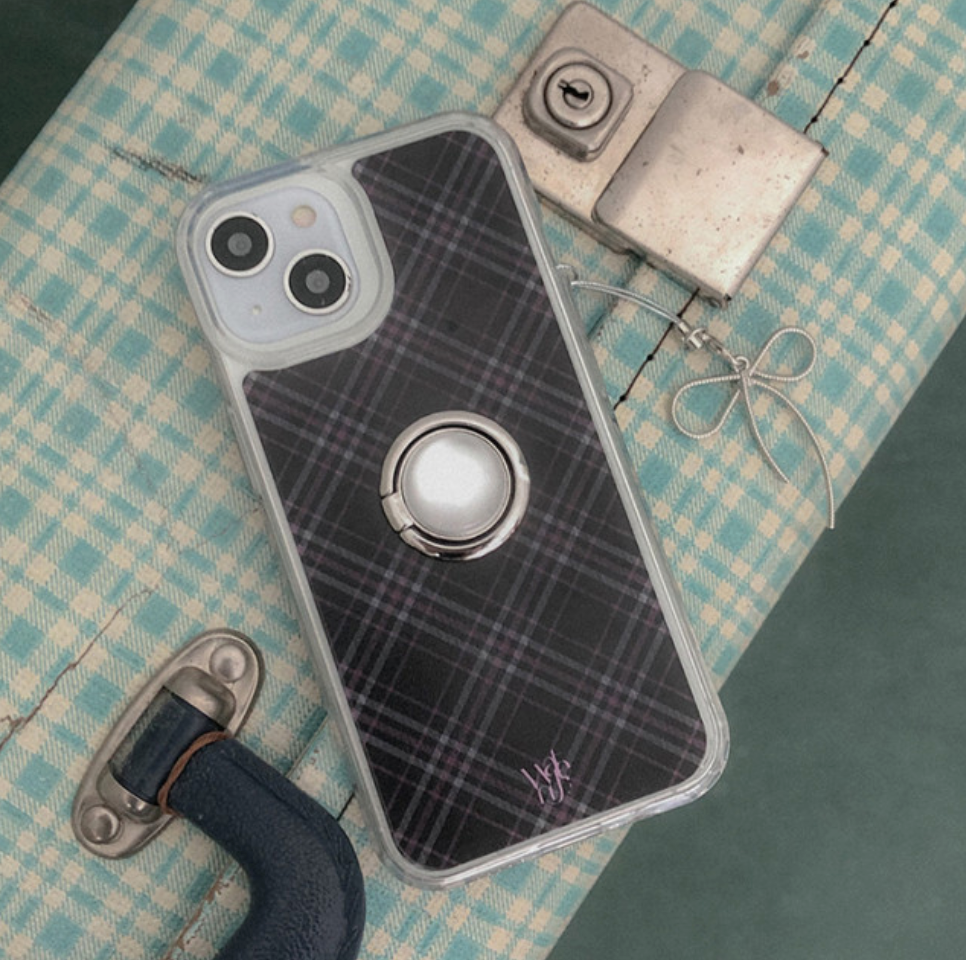 ｜WATERJEAN｜ Classic Check Jelly Hard Case