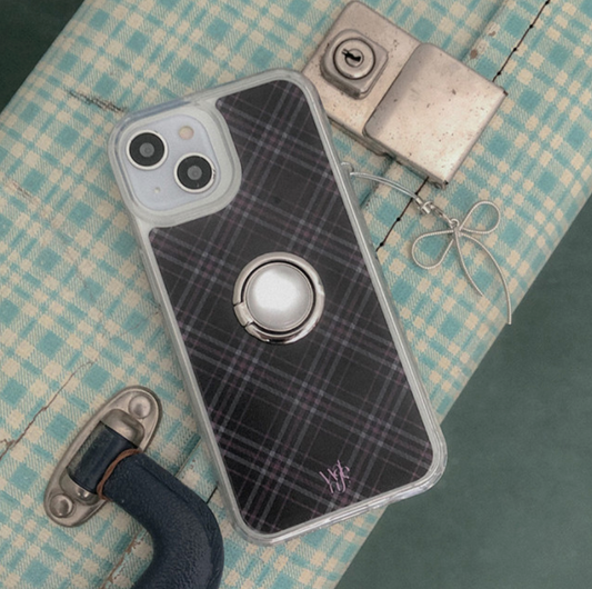 ｜WATERJEAN｜ Classic Check Jelly Hard Case