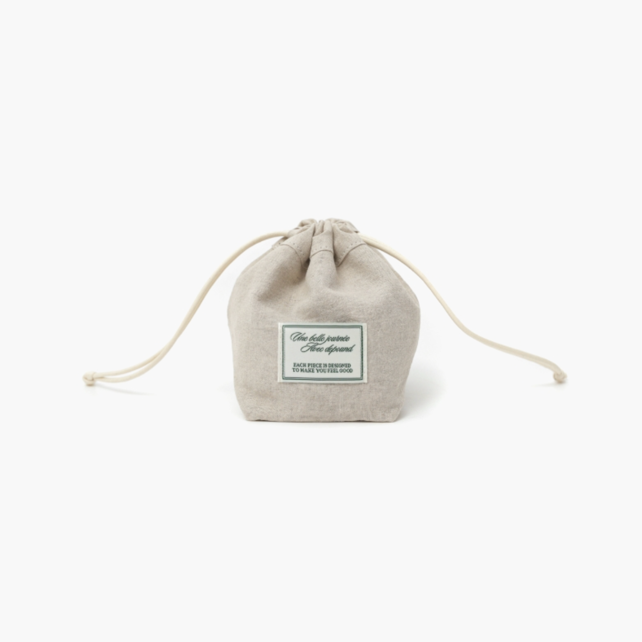 ｜depound｜ Drawstring Pouch (Natural)