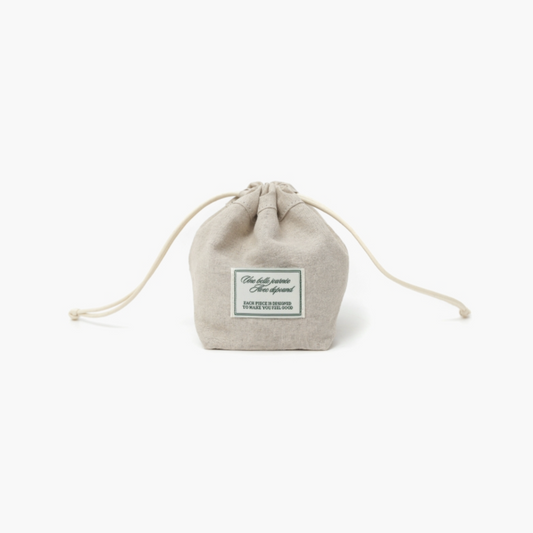 ｜depound｜ Drawstring Pouch (Natural)