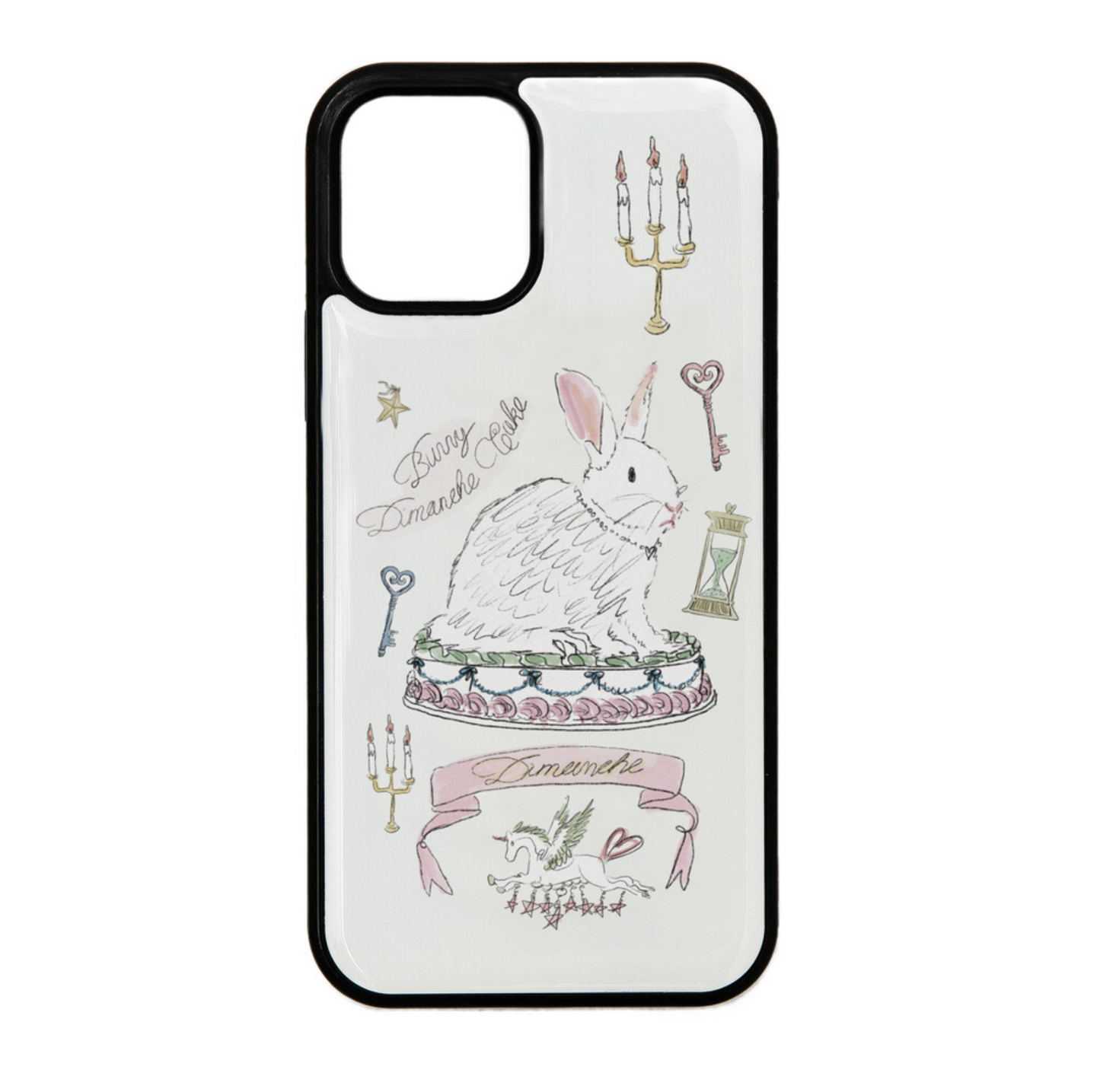 ｜Dimanche｜ WHITE BUNNY CAKE CASE (3Types)