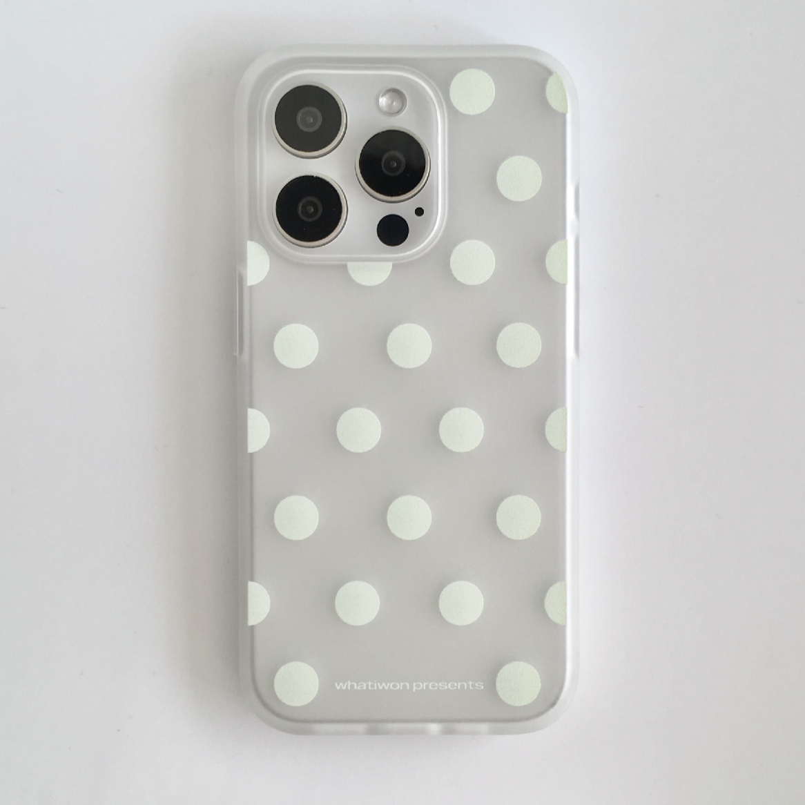 ｜whatiwon｜ Dots Ribbon Case