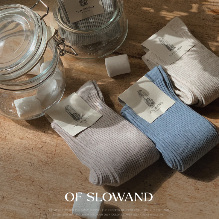 ｜SLOWAND｜ # SLOWMADE Daily Long Socks
