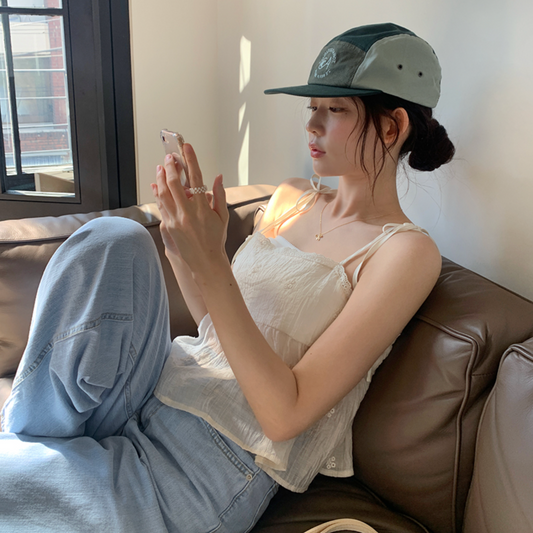 ｜FROM BEGINNING｜ ｜MADE｜ Flower Embroidery Bustier