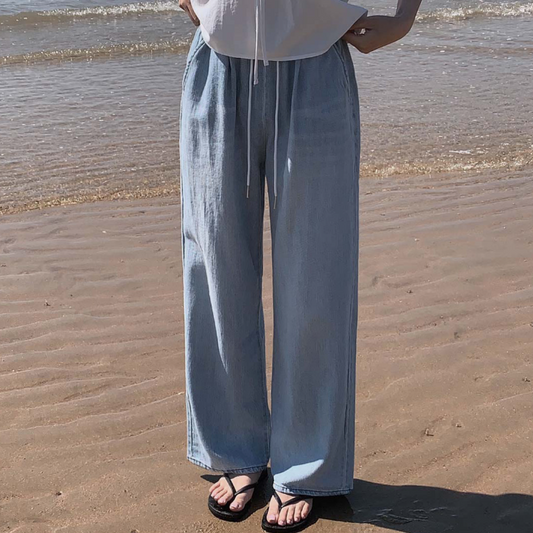 ｜CREAM CHEESE｜ ｜MADE｜ Summer Denim Wide Pants