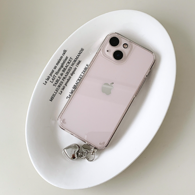 ｜earliner｜ Logo Pendant Clear Hard Case