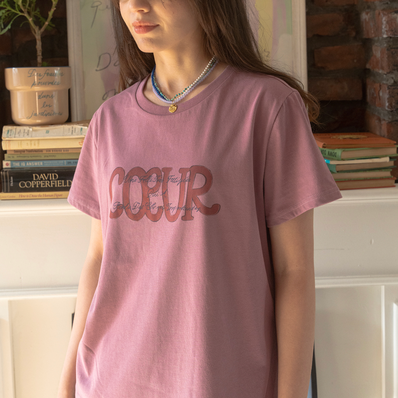 ｜HOTEL PARIS CHILL｜ Paper Heart T-Shirt (Lilac)