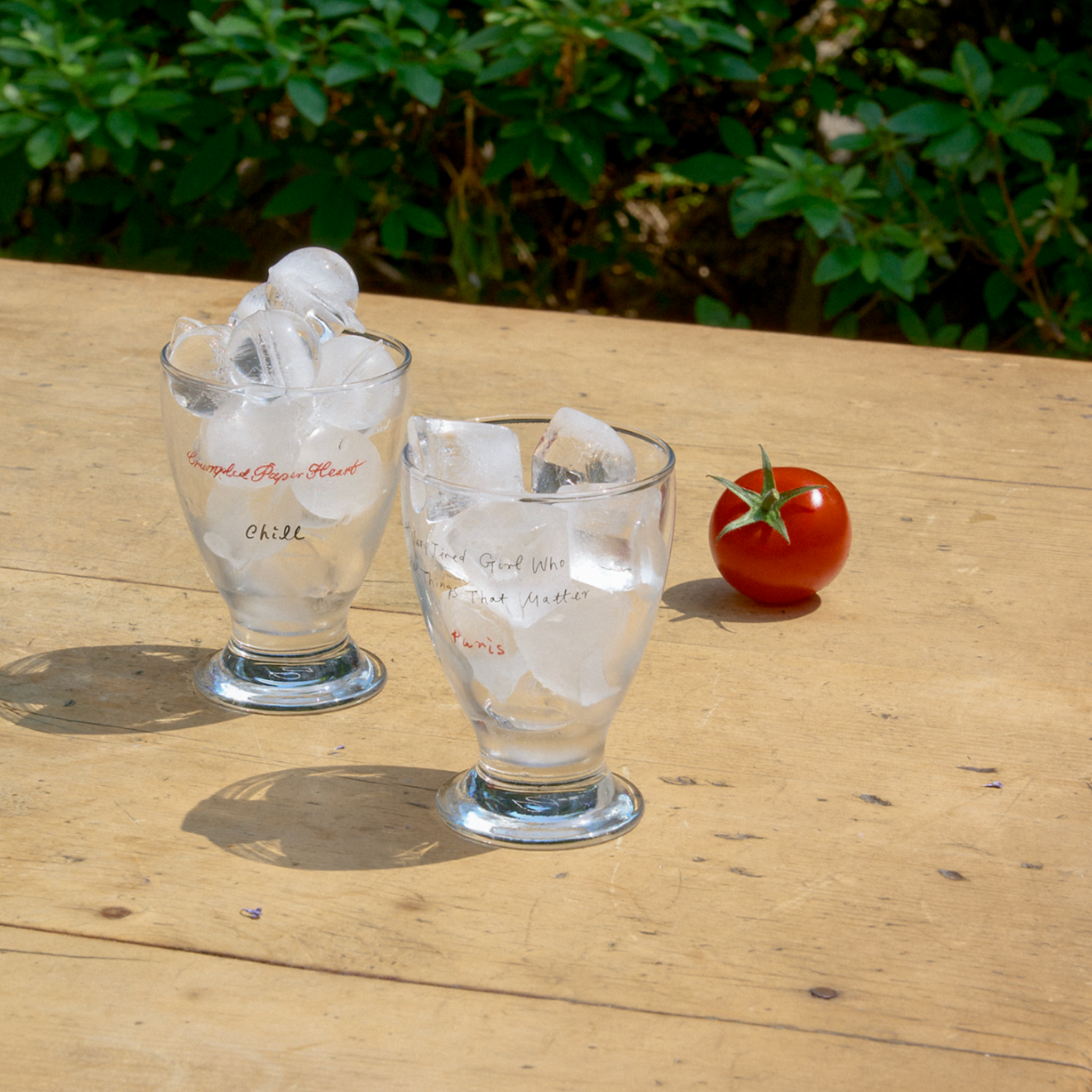 ｜HOTEL PARIS CHILL｜ Paper Heart Glass Goblet