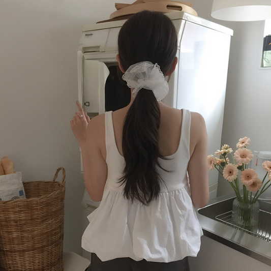 ｜moat｜ Organza Lace Scrunchy