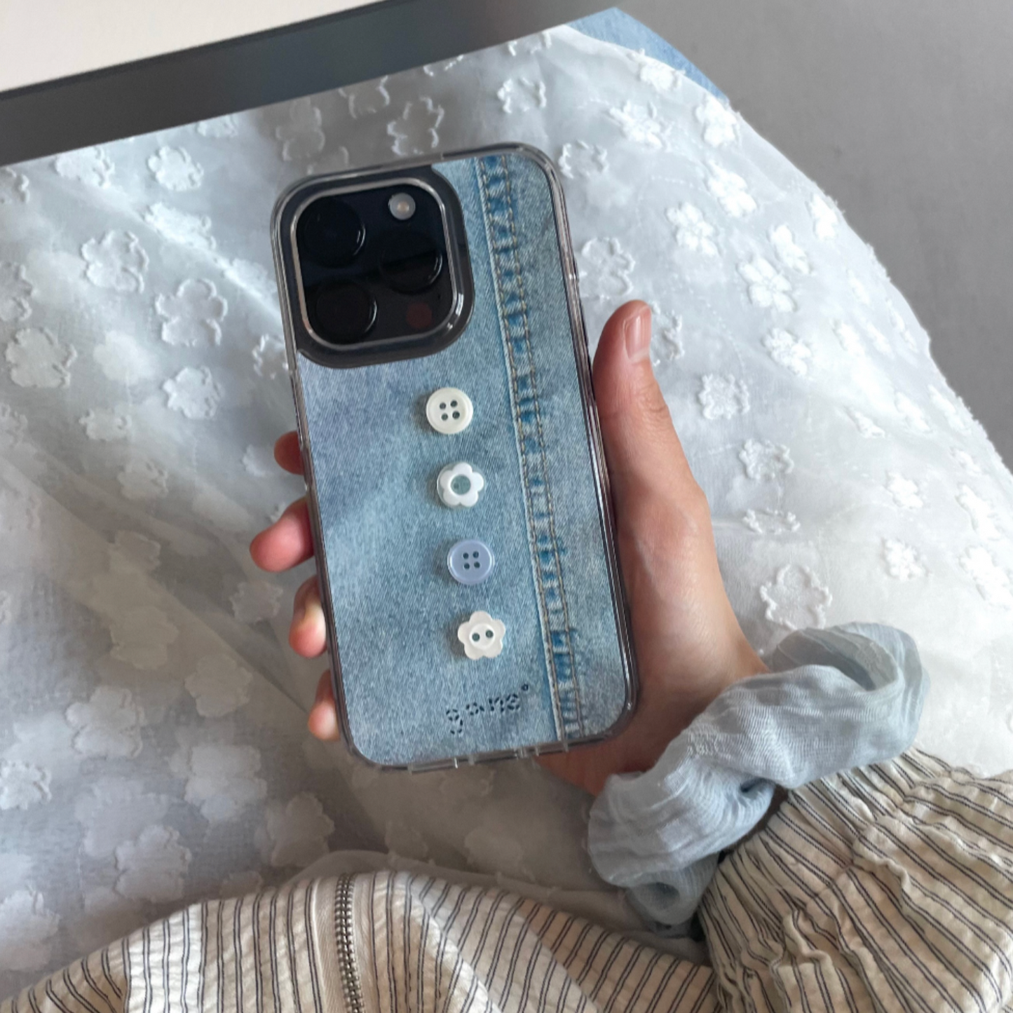｜gane｜ Blue Denim Phone Case