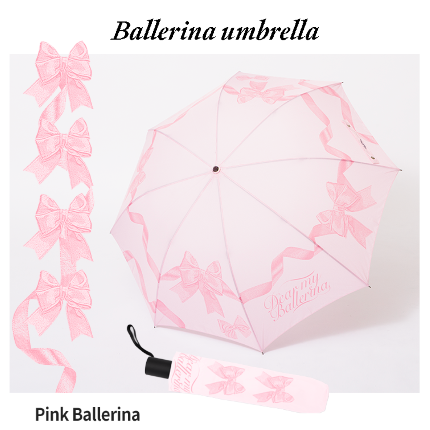 ｜Bloomingtale｜ Pink Ballerina Umbrella