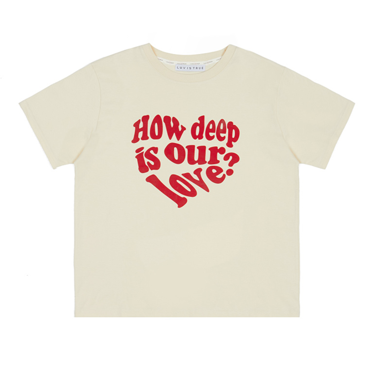 ｜LUVISTRUE｜ IN LOVE TEE (CREAM)