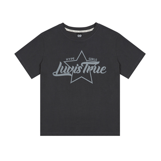 ｜LUVISTRUE｜ DN STAR LOGO TEE (CHARCOAL)