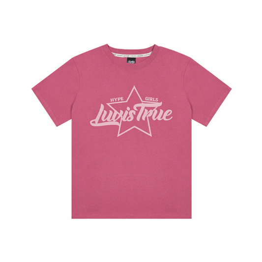 ｜LUVISTRUE｜ DN STAR LOGO TEE (PINK)