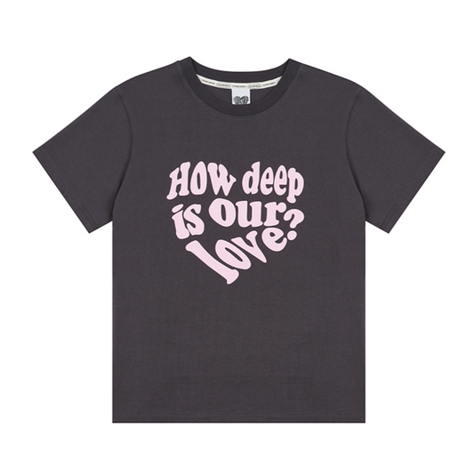 ｜LUVISTRUE｜ DN LUV TEE (CHARCOAL)