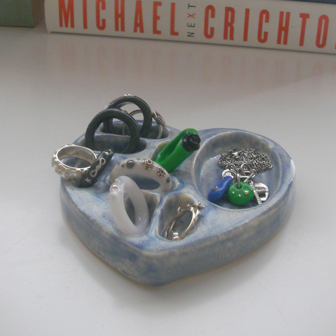 ｜nff｜ Ceramic Heart Mix Holder Vintage Blue