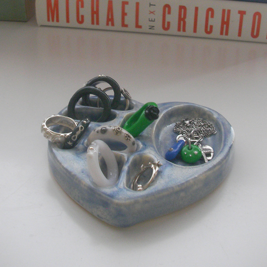 ｜nff｜ Ceramic Heart Mix Holder Vintage Blue