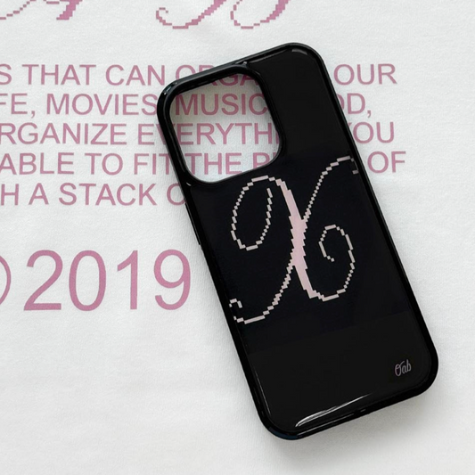 ｜oab studio｜ Initial Epoxy Phone Case (A to Z)