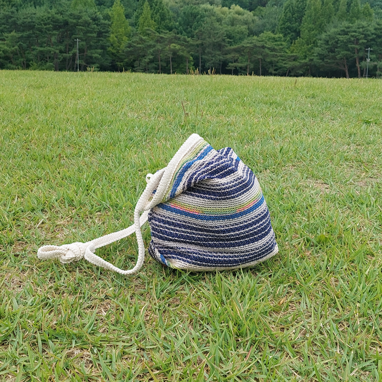 ｜uab｜ Stripe Net Bag