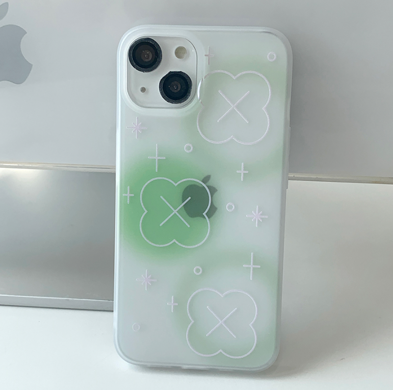 ｜withsome｜ Bubble Blur Clover Phone Case