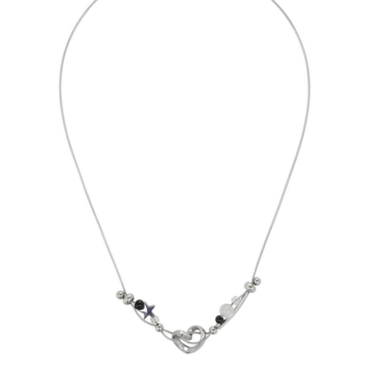 ｜STEELEDITION｜ 2Way Wave Heart Necklace