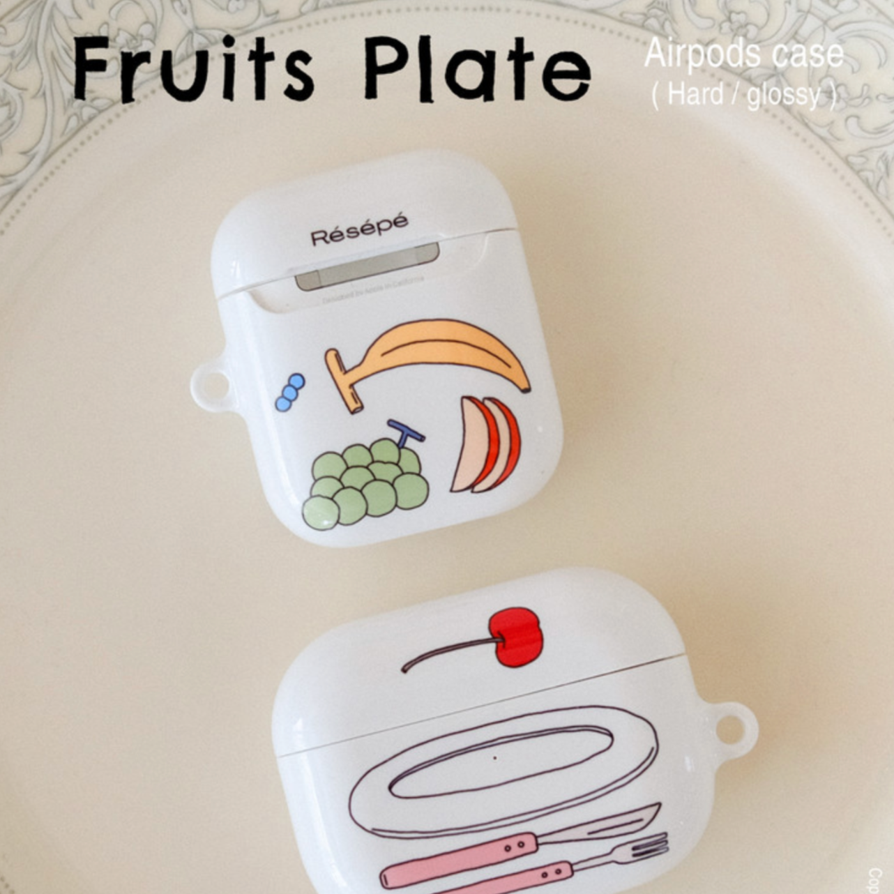 ｜RESEPE｜ Fruits Plate Airpods Case