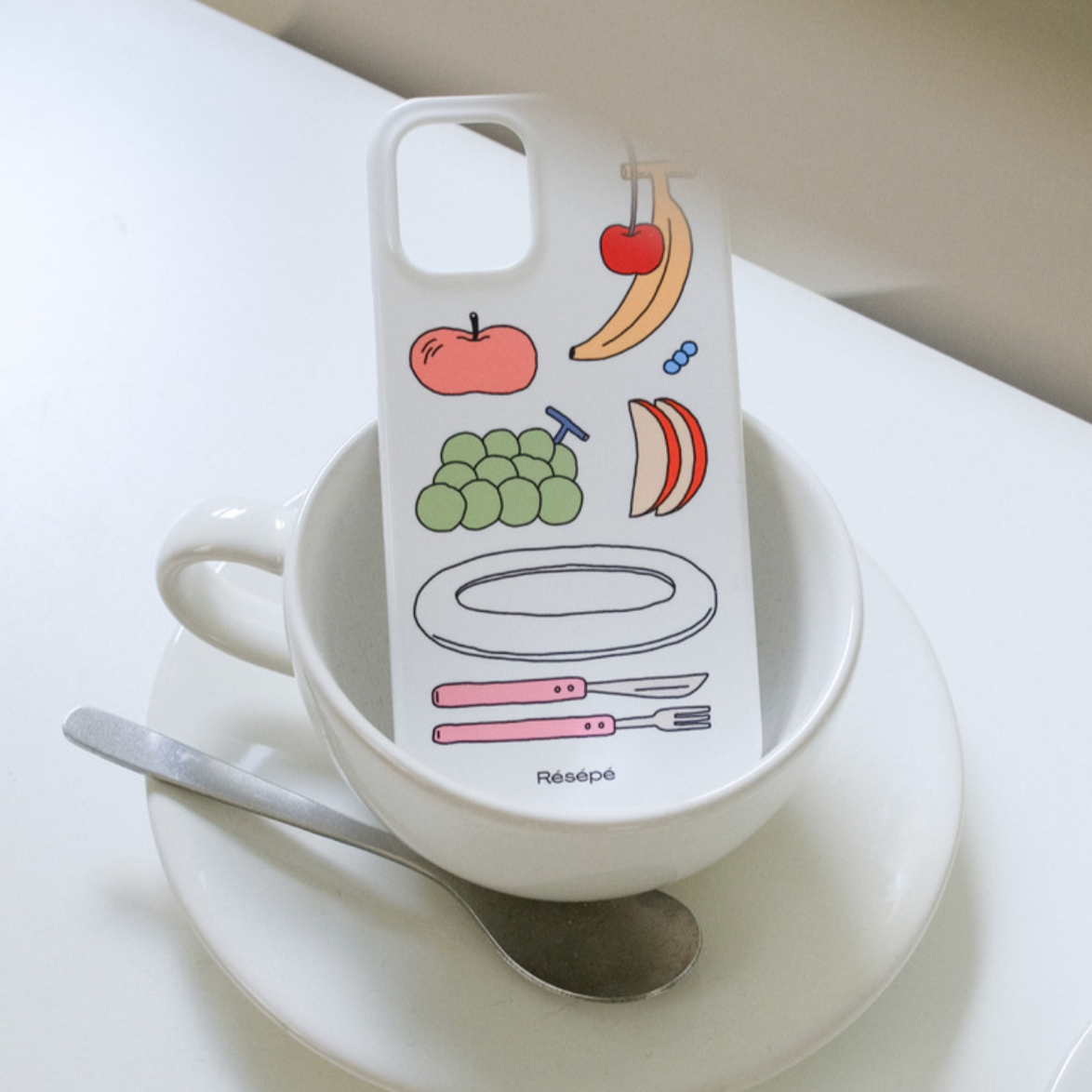 ｜RESEPE｜ Fruits Plate Glossy Hard Case