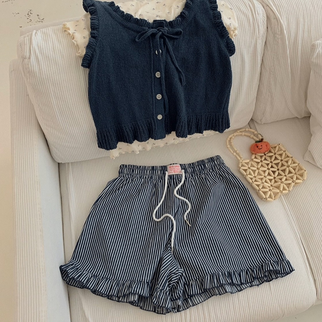 ｜bysovel｜ Indi Frill Shorts