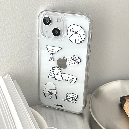 ｜SUSSTORE｜ 2탄 왜곡된 매옹이 Jelly Hard Case