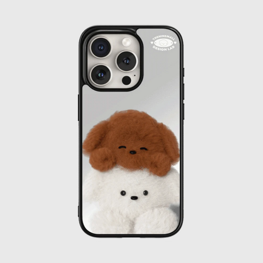 ｜THENINEMALL｜ Smile Best Friends Mirror Bumper Case