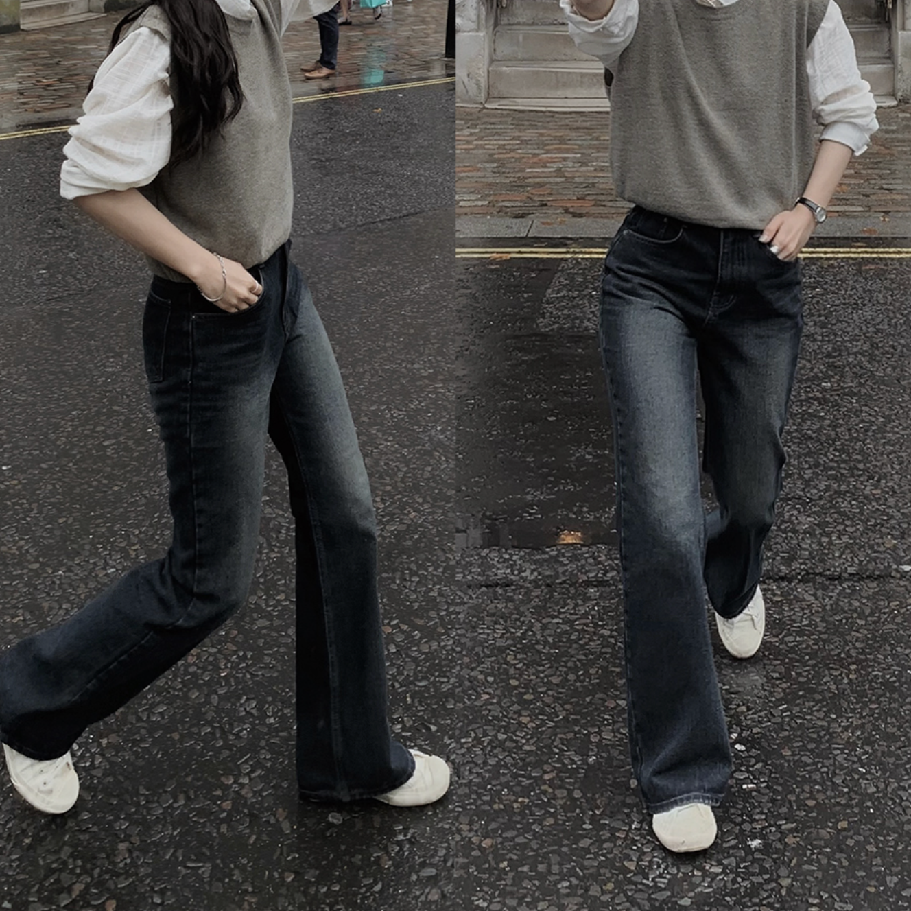 ｜SLOWAND｜ # SLOWMADE Our Mute Semi-Bootcut Denim Pants