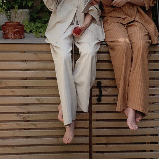 ｜SLOWAND｜ # SLOWMADE Cottage Home & Modern Label Pants