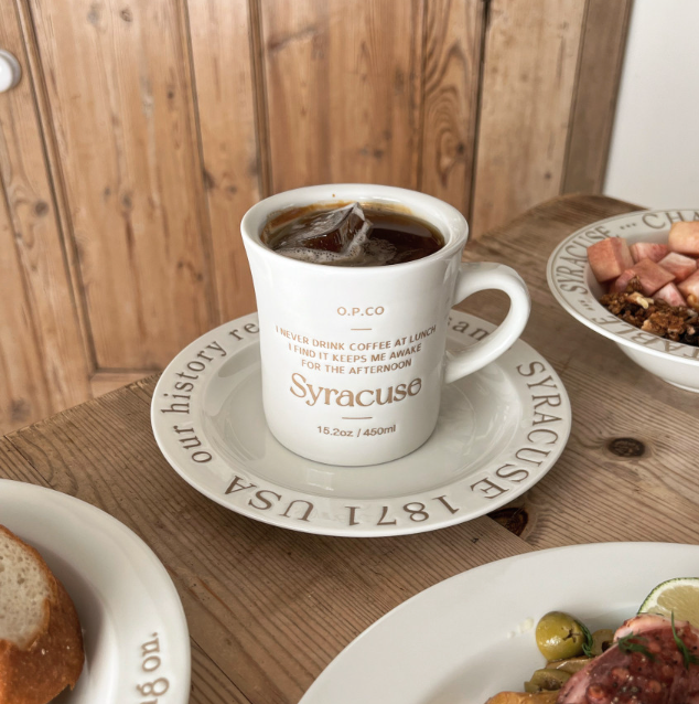 ｜Bracket Table｜ Lettering Syracuse Mug 450ml