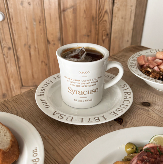 ｜Bracket Table｜ Lettering Syracuse Mug 450ml