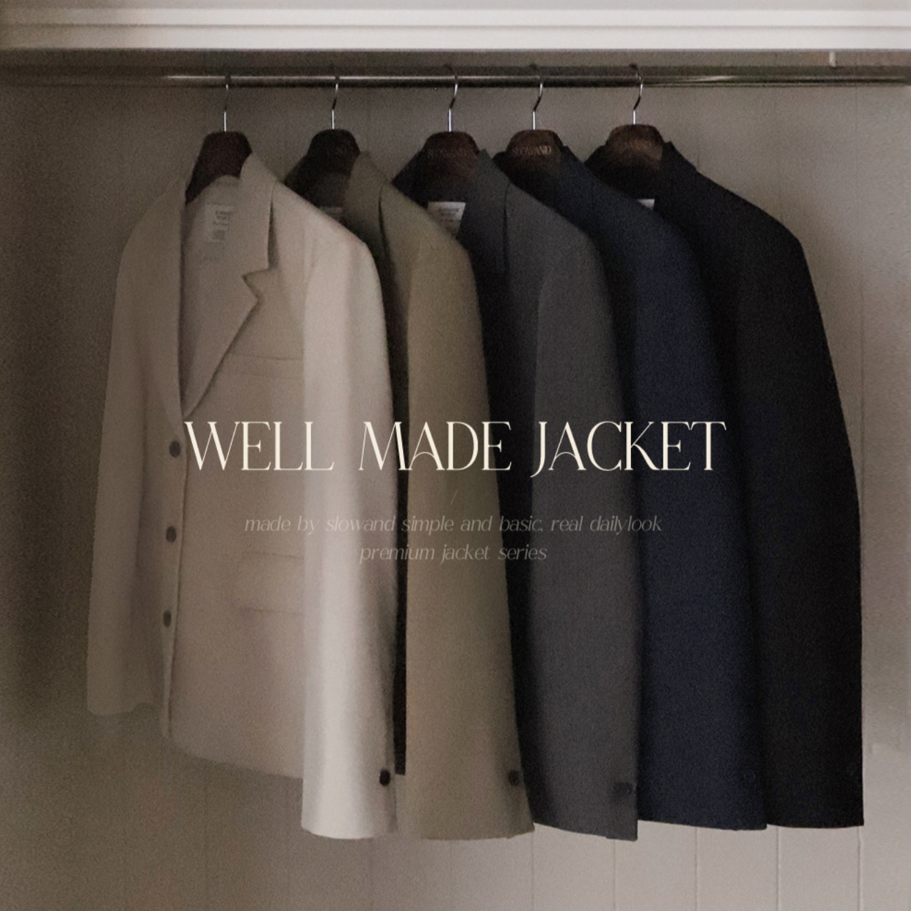 ｜SLOWAND｜ # SLOWMADE Well-made Semi-Loose Fit Urban Jacket