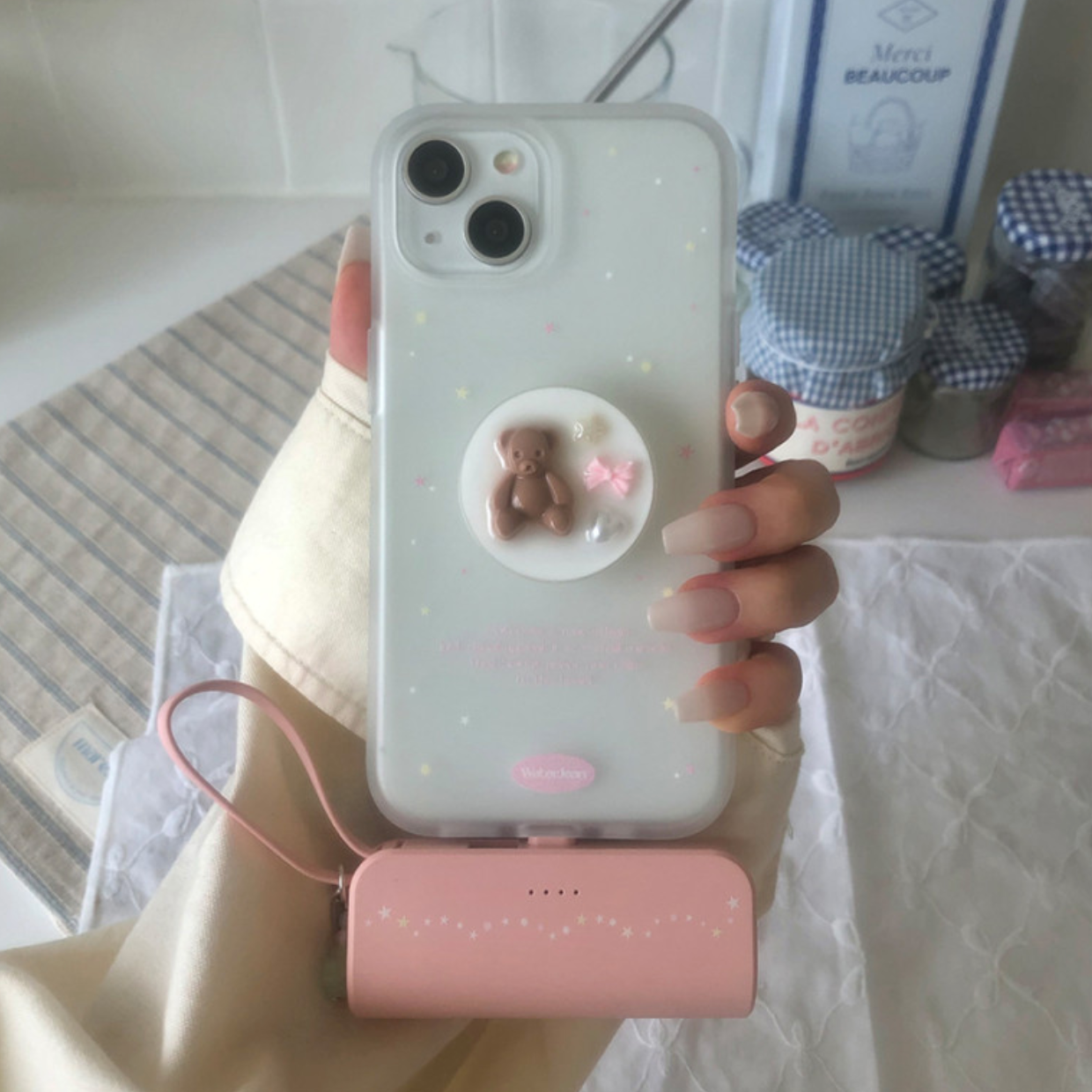 ｜WATERJEAN｜ Cosmic Dust Jelly Phone Case