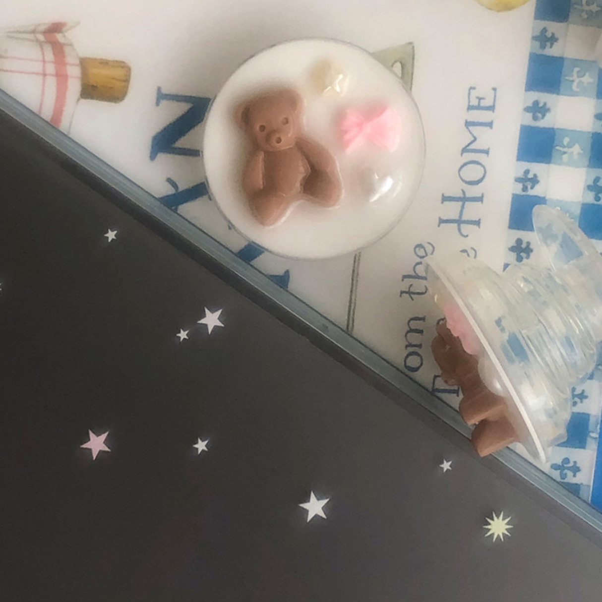 ｜WATERJEAN｜ Ribbon Bear Grip Tok