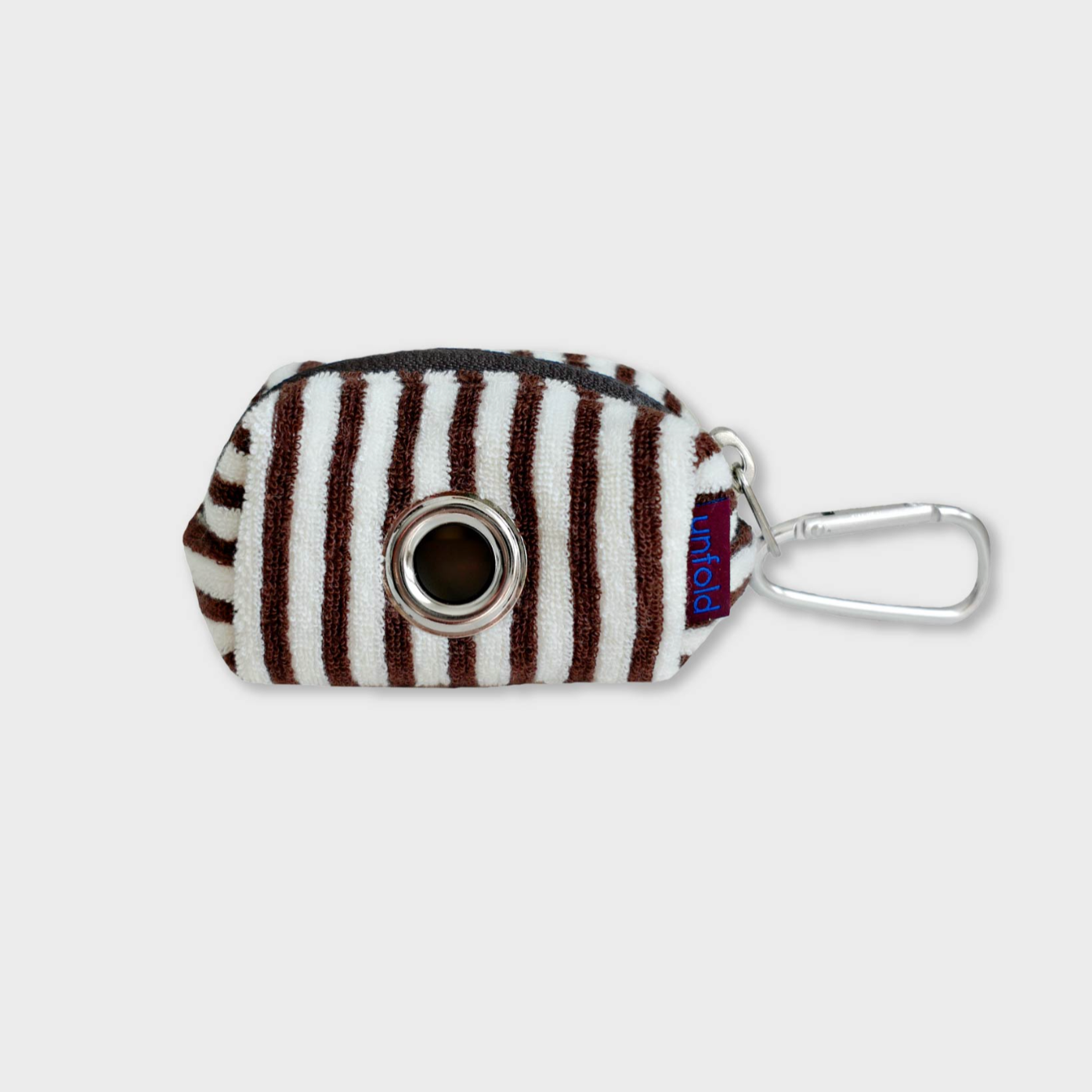 ｜unfold｜ Stripe Terry Poop Bag (Brown)