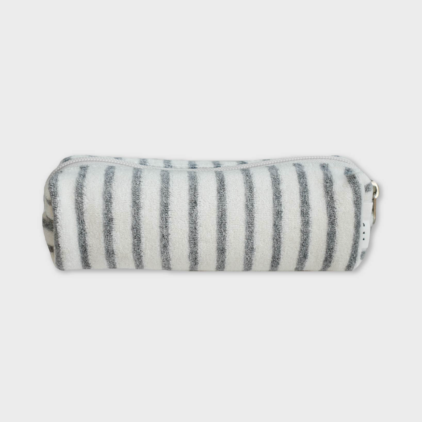 ｜unfold｜ Stripe Terry Pencil Pouch (Grey)