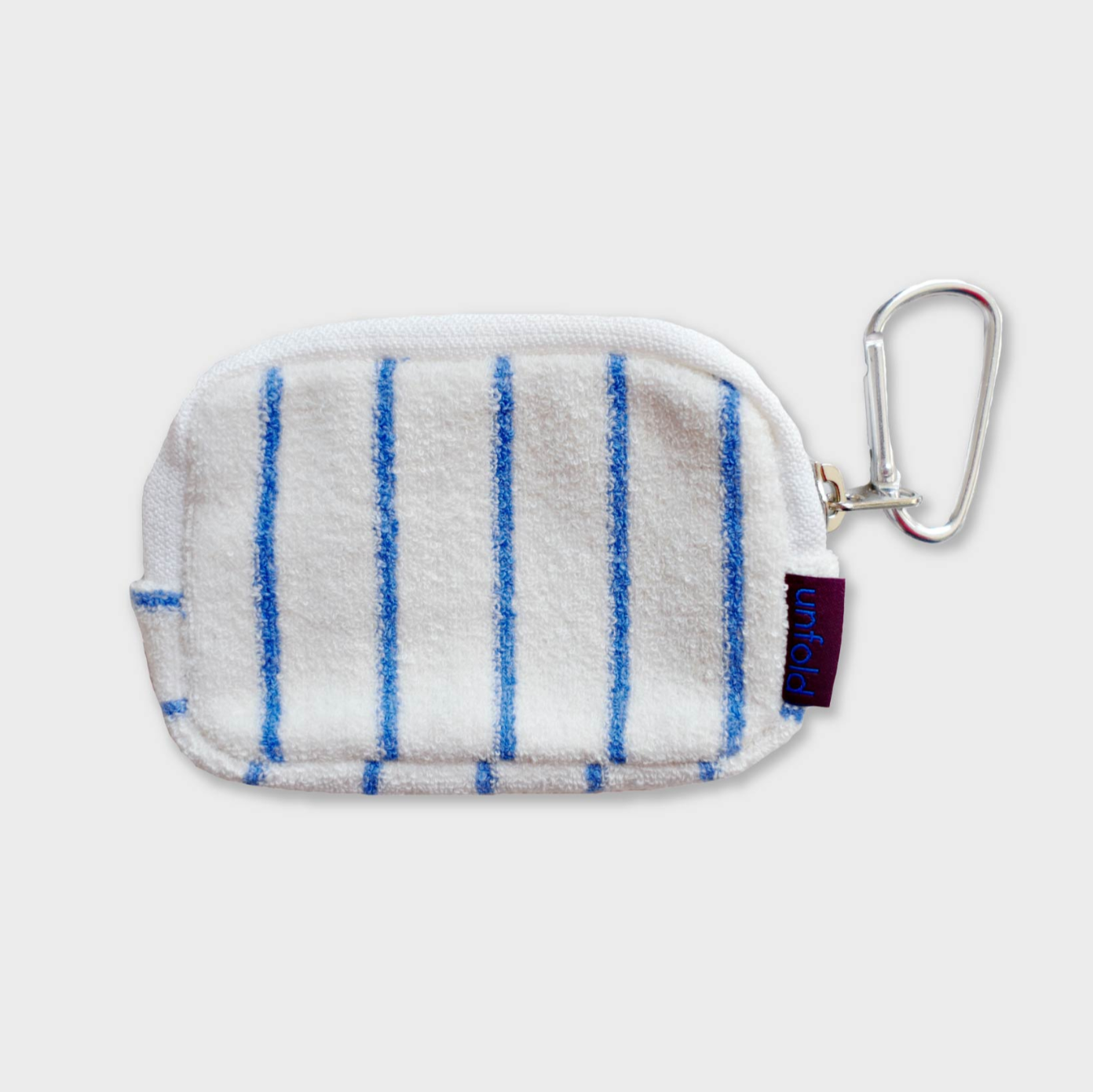 ｜unfold｜ Terry Card Case (Blue Stripe)