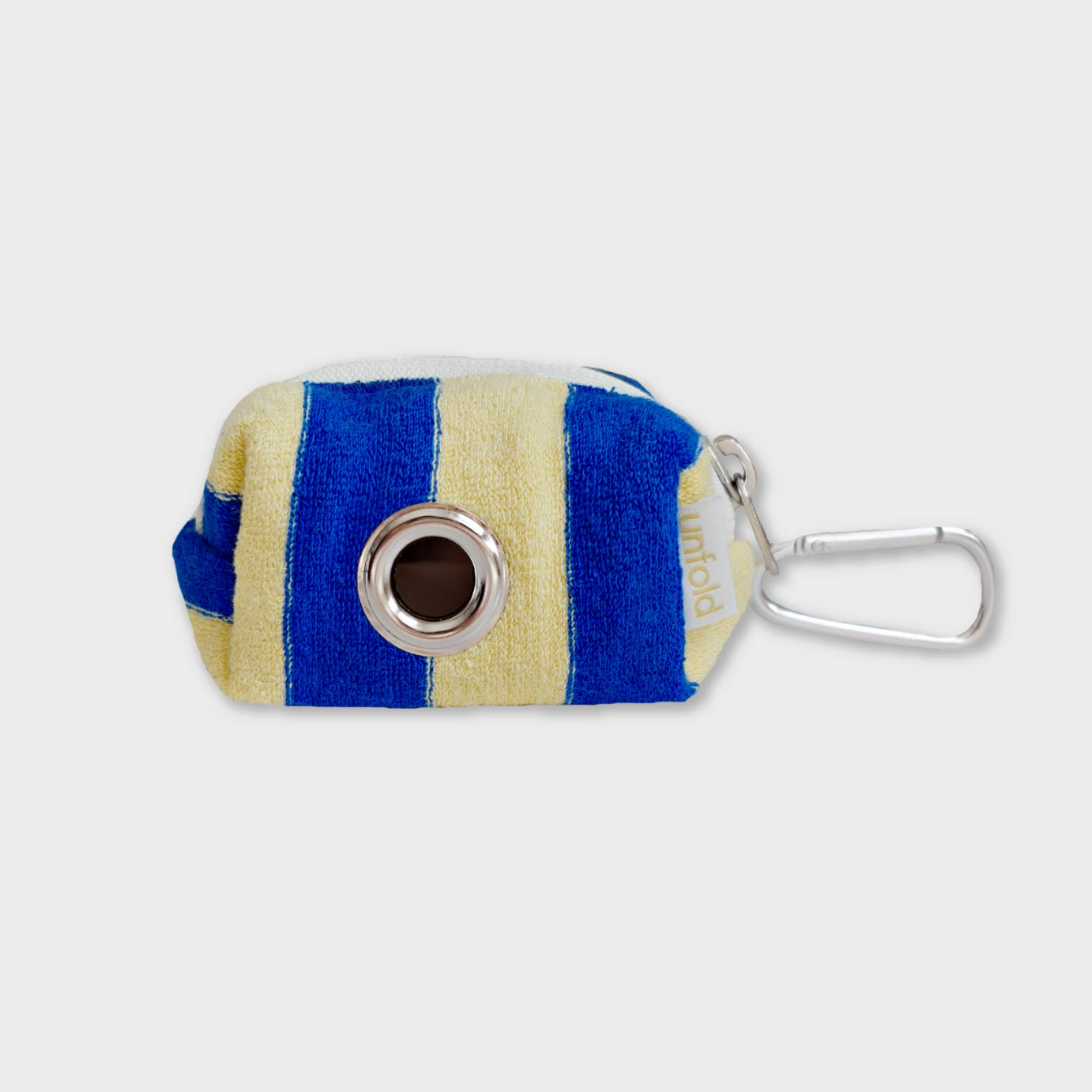 ｜unfold｜ Stripe Terry Poop Bag (Blue Yellow)