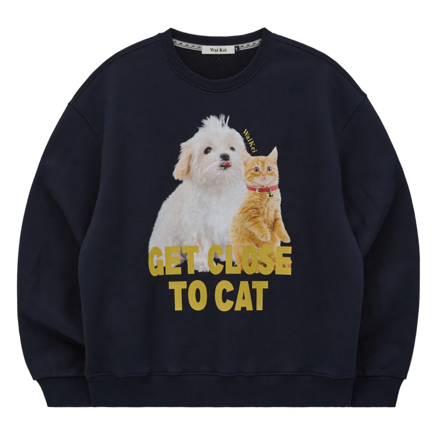 ｜Wai Kei｜ Maltese and Cheesecat Sweatshirt Navy