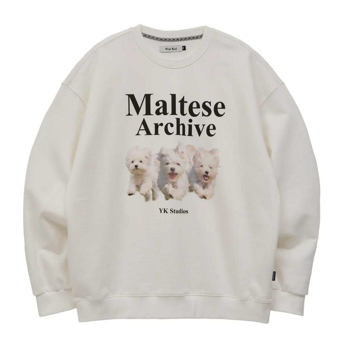｜Wai Kei｜ Maltese Archive Sweatshirt White